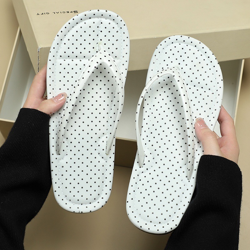 New Style Dormitory Flip-Flops for Women, Summer Sandals with Soft Soles, Beach Flat Casual Kt Cat Cute Outdoor Wear Flat Heel