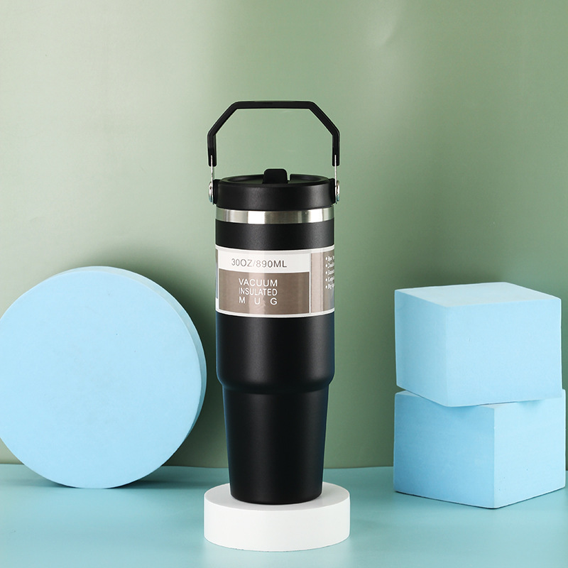 Vaso de aislamiento de gran capacidad para automóvil de vacío de doble capa de acero inoxidable 304 transfronterizo