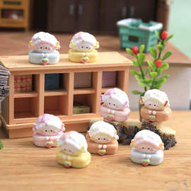 立体蛋糕小羊系列diy手机壳奶油胶手工发夹贴片福牌舞狮卡通树脂