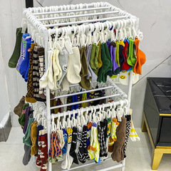 襪子收納神器掛式襪子架宿舍懸掛襪架掛牆陽台置物架整理兒童家用