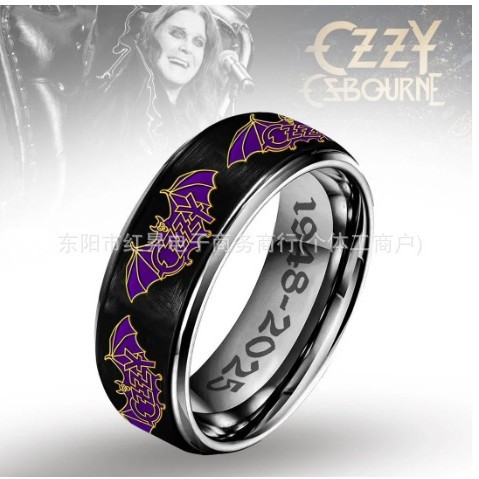 跨境新品Ozzy Osbourne Commemorative Ring  奥兹·奥斯本纪念戒|undefined