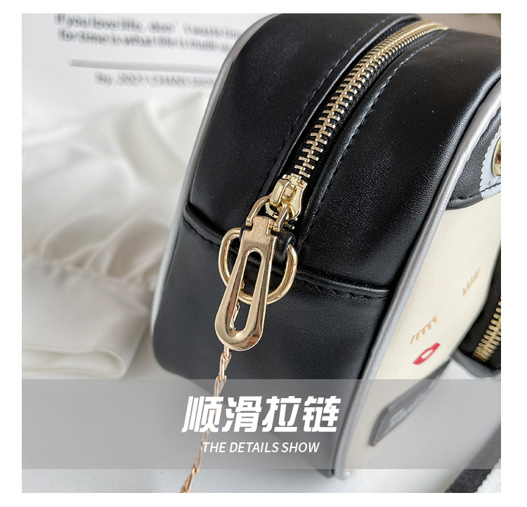 554g Weight Polyester Lining Material Zipper Closure Type Single Shoulder Strap Strap Type Camera Bag Bags Type Casual, Daily Occasion Polyester Material Geometric Pattern All Seasons Season Unisex Gender Cute Style Square Shape Pink, Red, Black Color Medium Size Unisex Medium Geometric Square Zipper Camera Bag 30