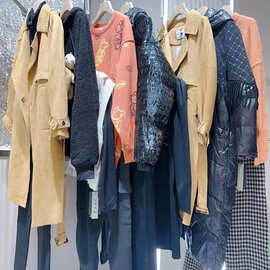 上海•麦斯兰23冬款重工风衣外套棉衣设计感毛衣裤裙走份库存批发