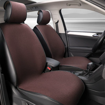 Four Seasons Pad | Car Seat Cushion, Suitable for All - brown-standard-version-front-single-seat1-general