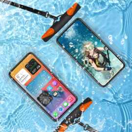 亚马逊爆款 PVC高透手机防水袋 游泳漂流手机防水保护套现货直供