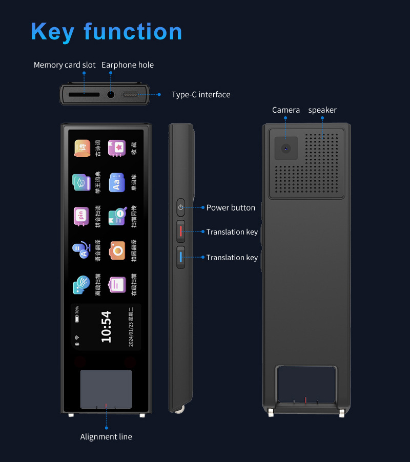S90 intelligent scanning and translation machine, offline photo-taking and transliteration all-in-one machine, pinyin scanning, Xuewang Dictionary translator, etc undefined