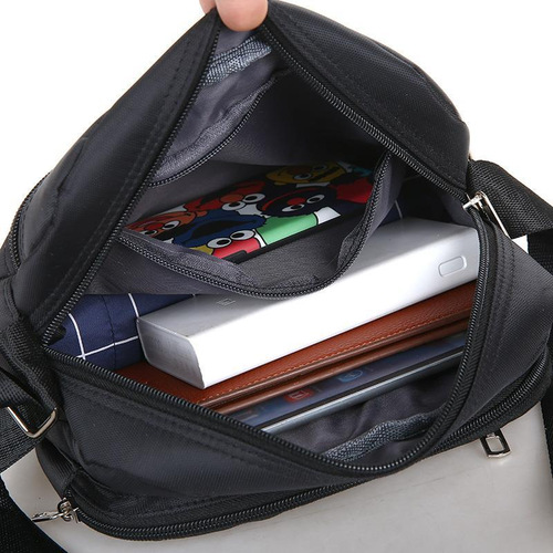 Business bag men and women nylon wallet canvas shoulder bag crossbody bag oxford cloth bag Korean style crossbody bag