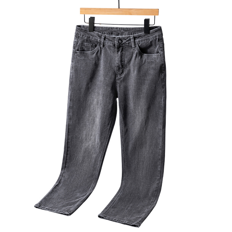 High Street Trendy Brand Men's Jeans, New Seasonal Products, Fashionable, Simple and Versatile, Loose Casual Tencel Straight Pants for Men