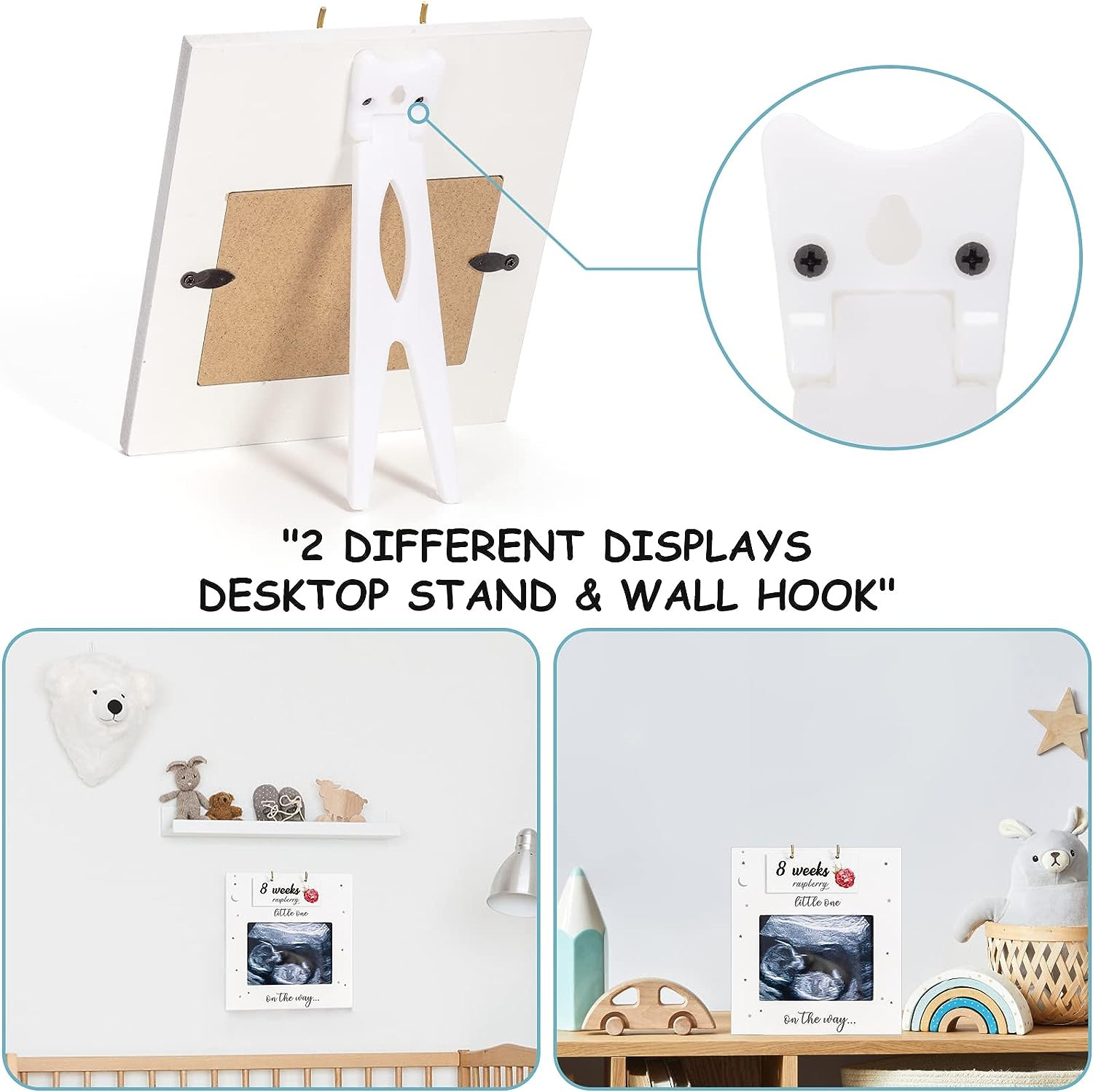 Recién nacido nacimiento hito foto conmemorativa de madera marco de fotos dormitorio sala de estar decoración marco de fotos bebé crecimiento disciplina