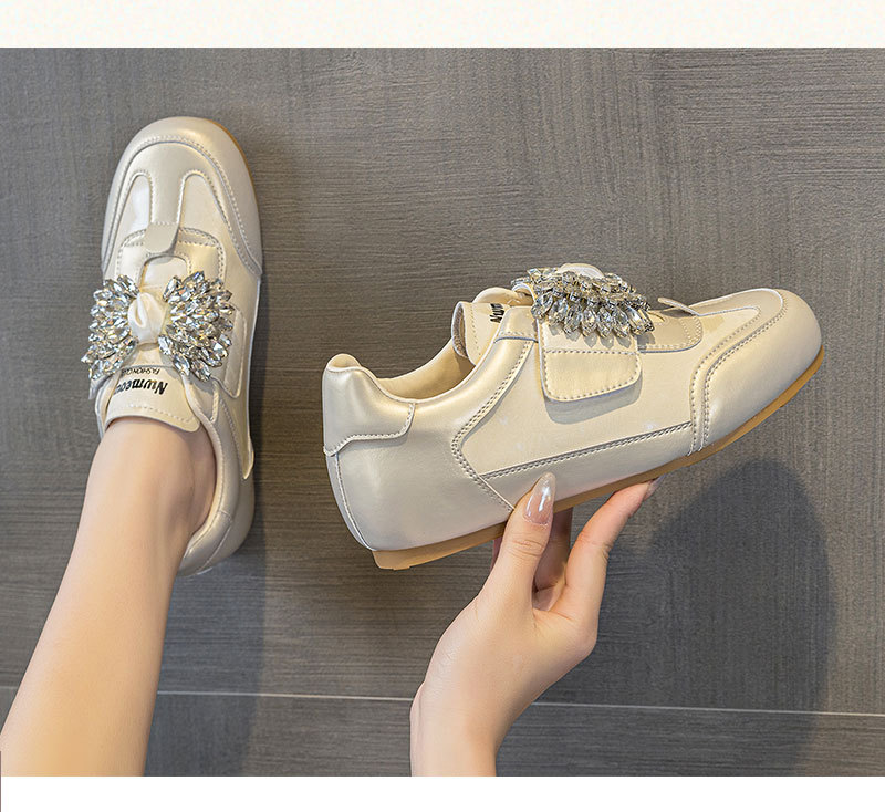 Women's White Sneakers Height Increasing Thick Soled Velcro Casual Sports Versatile Single Shoes Spring Summer New Style_vogvips.com