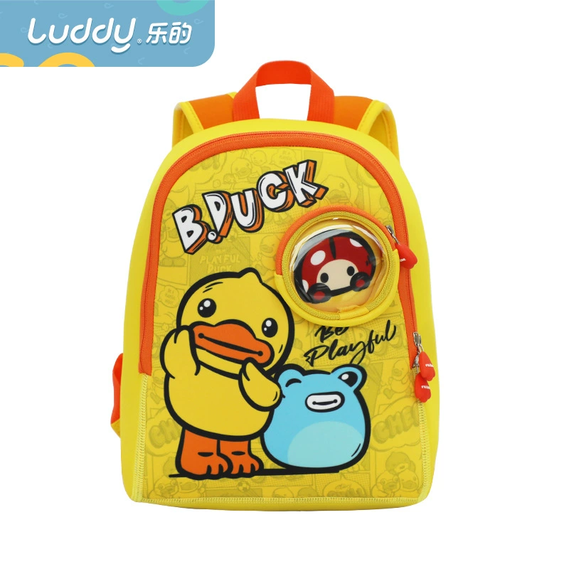 乐的 B.Duck, защитный дышащий ультралегкий износостойкий рюкзак для детсада с поводком, против потери