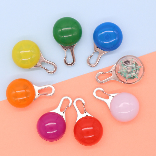 TEMU's popular pet luminous pendant LED dog night light accessories dog walking light anti-lost silicone pet light