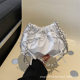 Korean style cross-border niche pleated design handbag for women 2023 new simple bucket fashion messenger bag wholesale