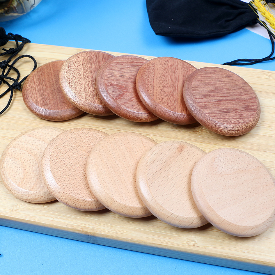 De madera de haya portátil espejo de maquillaje dormitorio estudiante Sapele vestidor espejo HD pequeño espejo redondo espejo