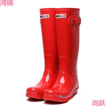 时尚雨鞋女士成人高筒雨靴春秋防滑防水套靴韩版耐磨纯色水鞋