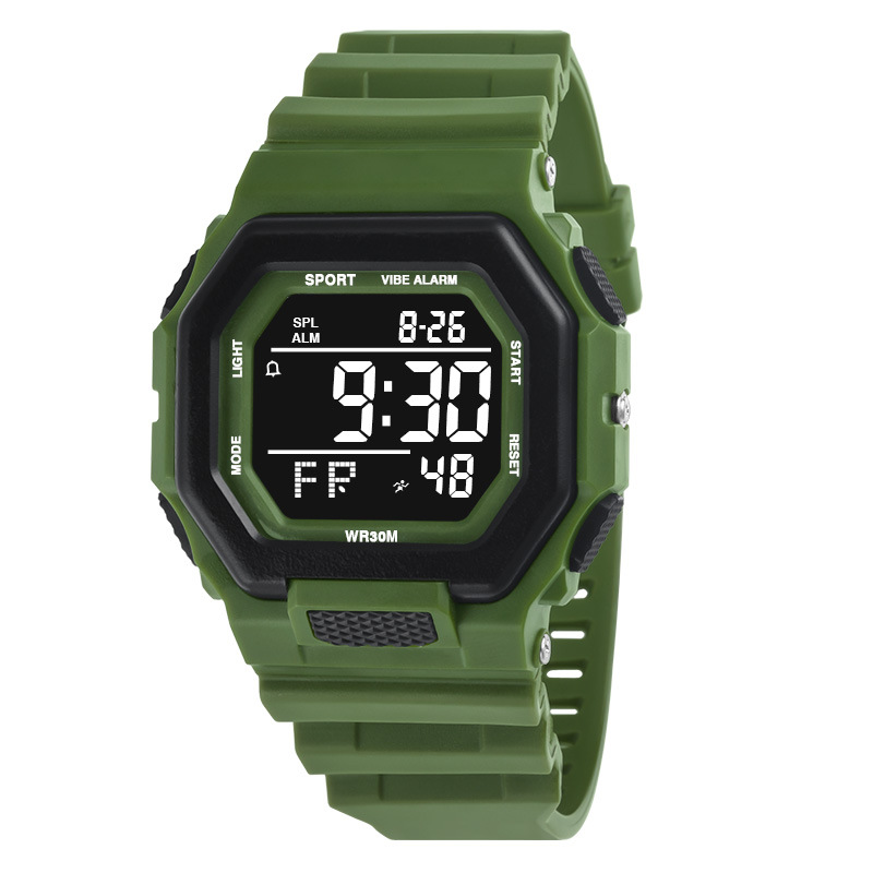 Reloj electrónico de sincronización de alarma de deportes al aire libre para hombres estudiantes masculinos y femeninos multifunción reloj electrónico luminoso fábrica al por mayor