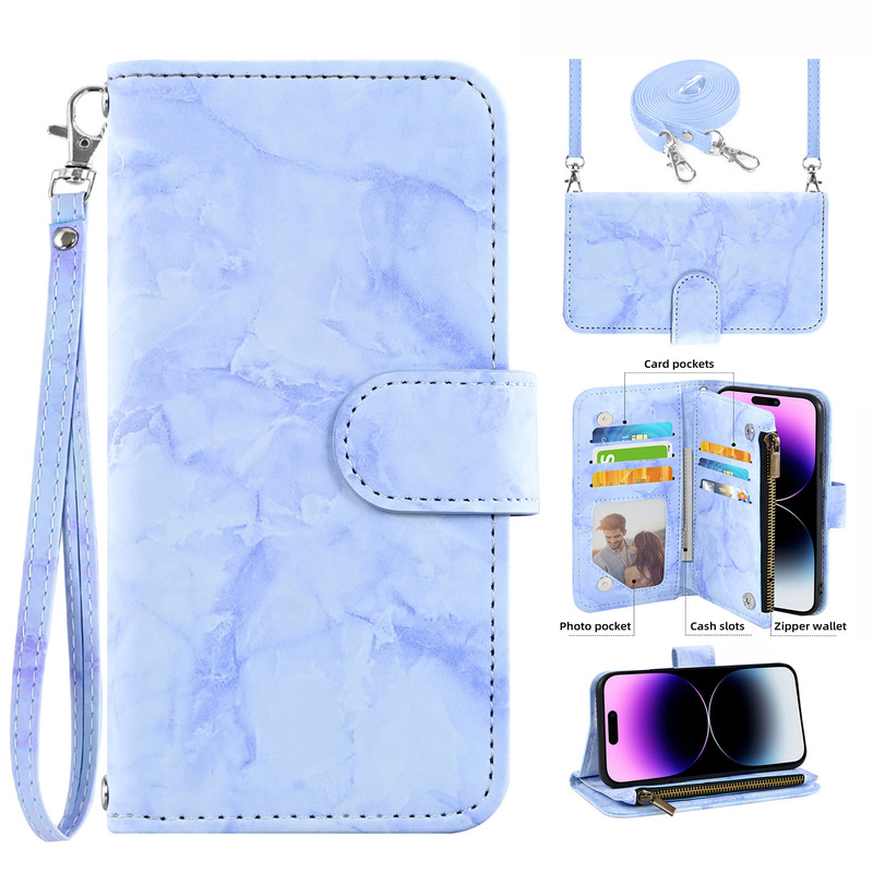 Suitable for Apple Iphone15/14/13Pro Max Mini Flip Magnetic Holder Multi-Slot Mobile Phone Leather Case