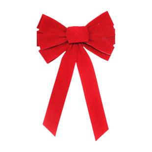 Amazon Best Selling Christmas Tree Christmas Decoration Supplies Red Velvet Bow Home Spring Festival Decoration Gift