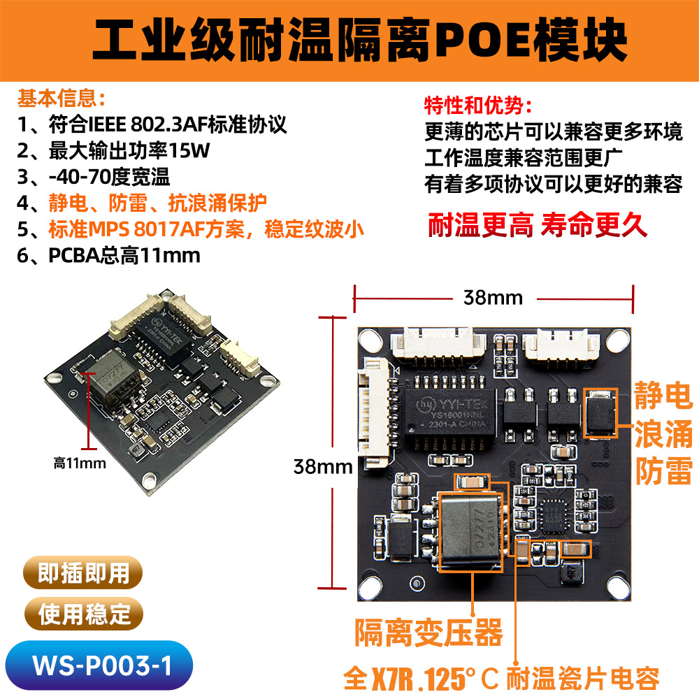 WS-P003-1 module distribution twisted wire