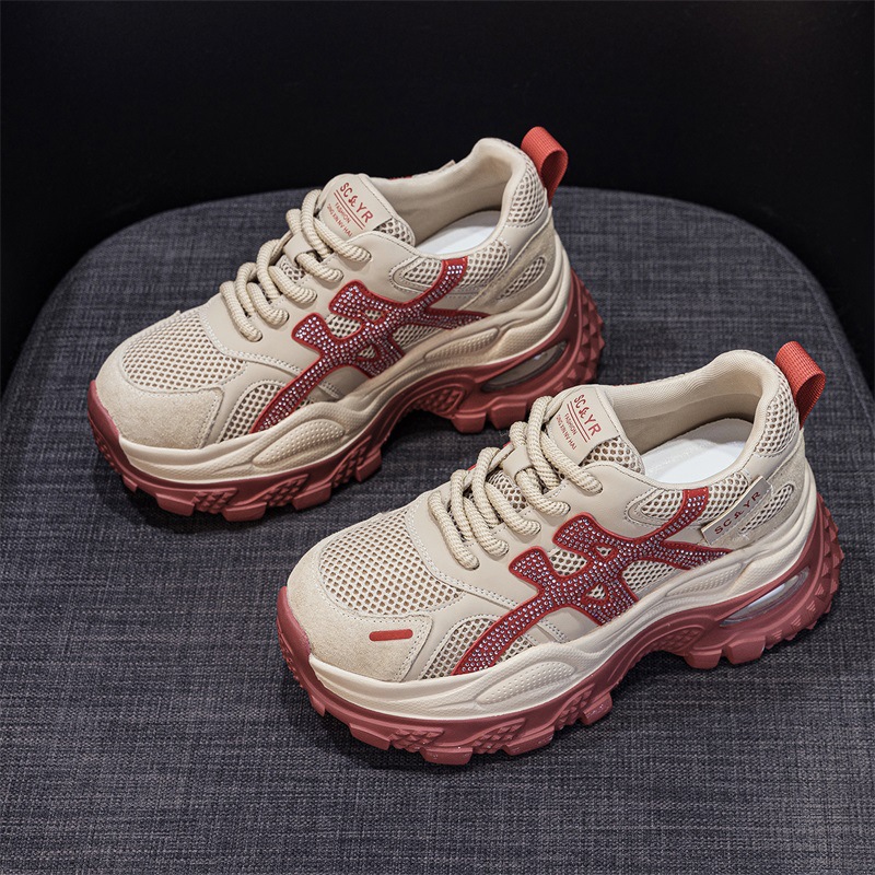 Women's Chunky-soled Dad For Petite Individuals, 2026 New Model, Casual, Fashionable, Versatile, Internet Celebrity_vogvips.com