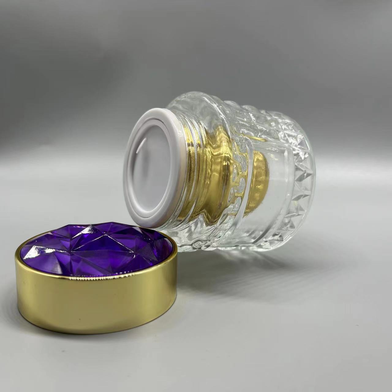 50g botella de piña Señora crema oro diamante reafirmante micro-tallado crema esencia crema botella de crema