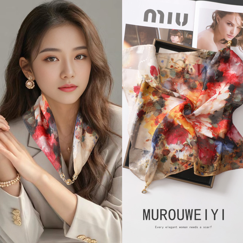 가죽 핑크 리브 새틴 자기 잉크 데님