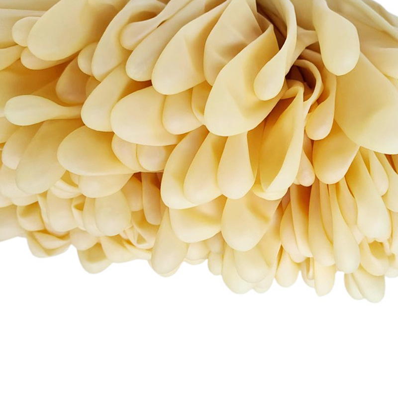 Free shipping A-grade disposable yellow beef tendon latex gloves…