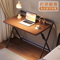 折りたたみデスクコンピュータデスク学生ホーム学習ライティングデスクシンプルオフィス無垢材リフティングベッドサイド小さなテーブル
