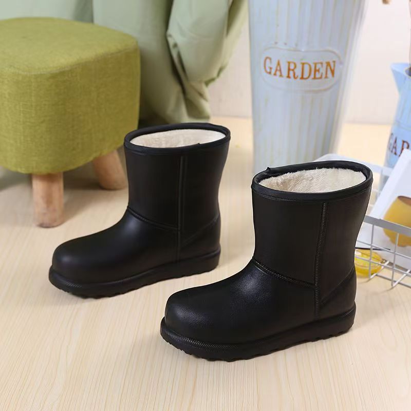 Invierno calentamiento de espuma impermeable zapatos de espuma de algodón a prueba de frío botas de espuma de espuma de espuma espesa EVA botas de mujer clima de lluvia y nieve image 2