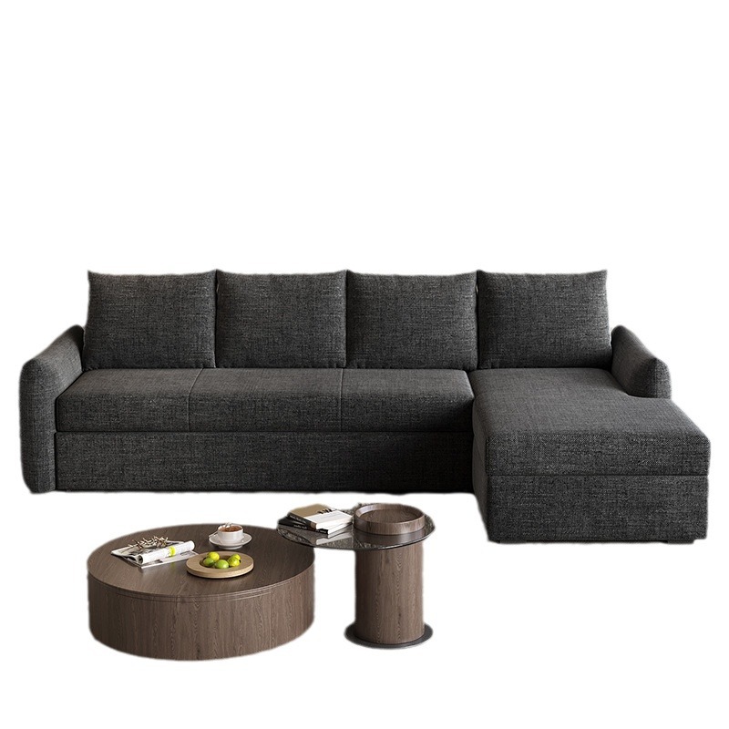 Sofá cama multifuncional moderna simple, sala de estar tipo pequeño, sofá cama de doble propósito desmontable, combinación de almacenamiento VIP