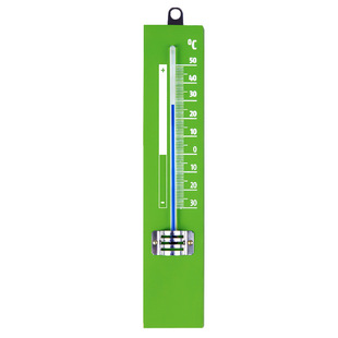 High precision easy to read scale indoor outdoor garden wooden glass tube thermometer