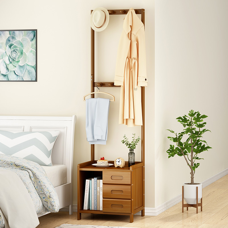 FNN1批发卧室床边柜床头柜小型实木轻奢摆件置物架现代简约简易衣