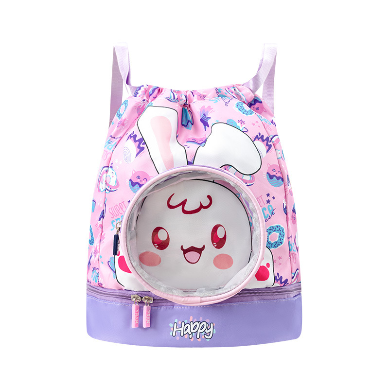 Nueva bolsa de playa para niños animación de dibujos animados bolsas de natación para hombres y mujeres lindas mochila para bebés de caballo
