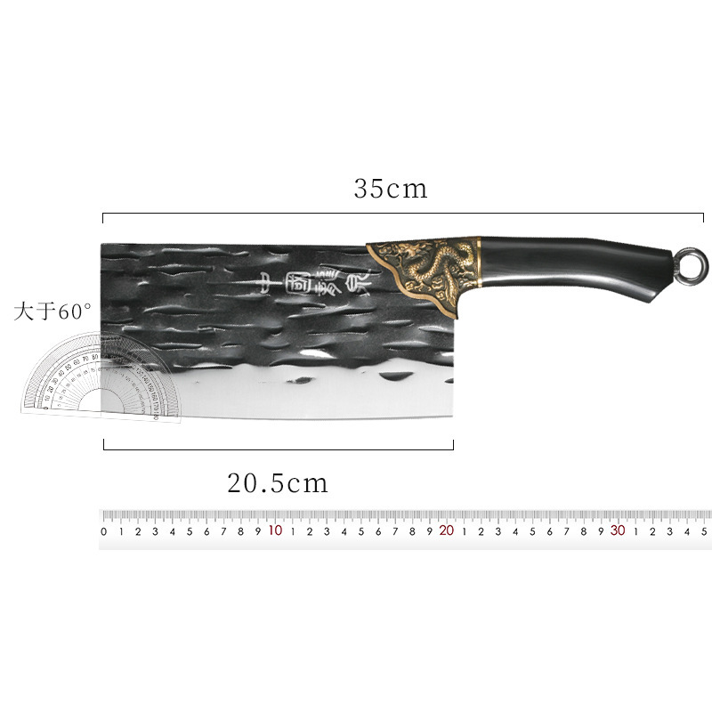 Cuchillo de cocina de Longquan cortador de doble propósito cortador de corte ultra rápido cuchillo de corte de acero de manganeso doméstico cuchillo de corte de forja y punción cuchillo de cocina conjunto de cuchillos