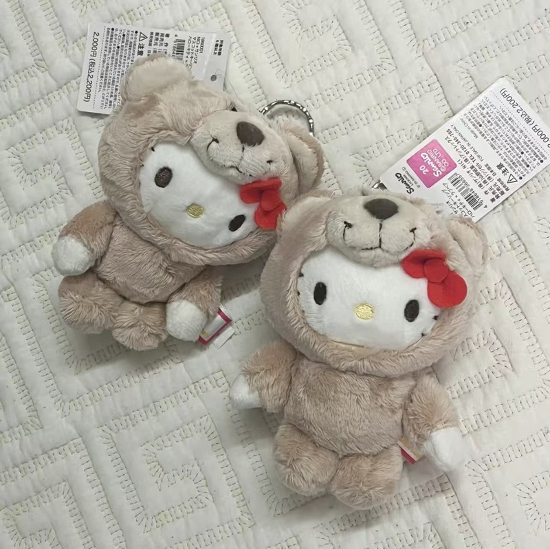 sanrio小熊系列hellokitty小挂件软萌可爱陪伴娃娃毛绒玩具礼物|undefined