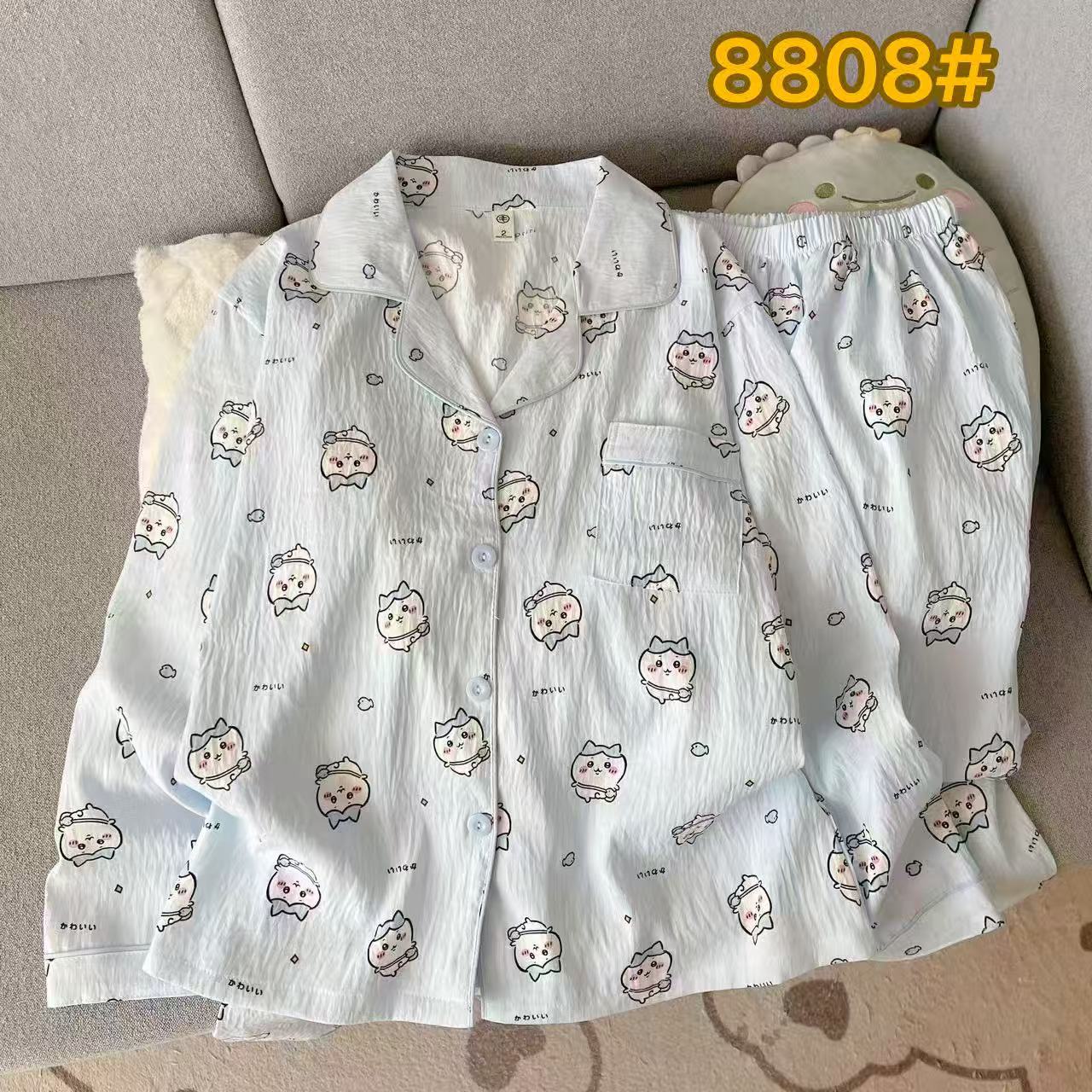 Al por mayor transfronterizo KT gato pijama mujer primavera y otoño nubes algodón manga larga 2026 nuevo juego de ropa de hogar encantadora super caliente