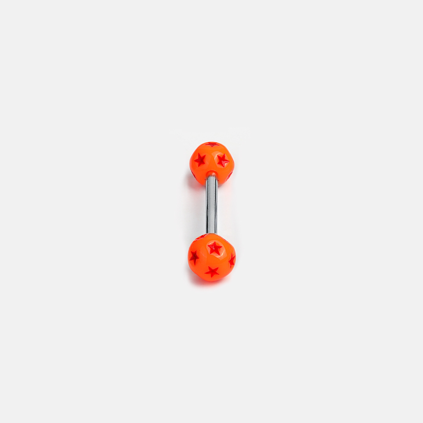 Double-Headed Round Ball Five-Pointed Star Tongue Barbell, 10 Colors Acrylic, European & American Trendy Body Piercing Jewelry, Wholesale detail image 18