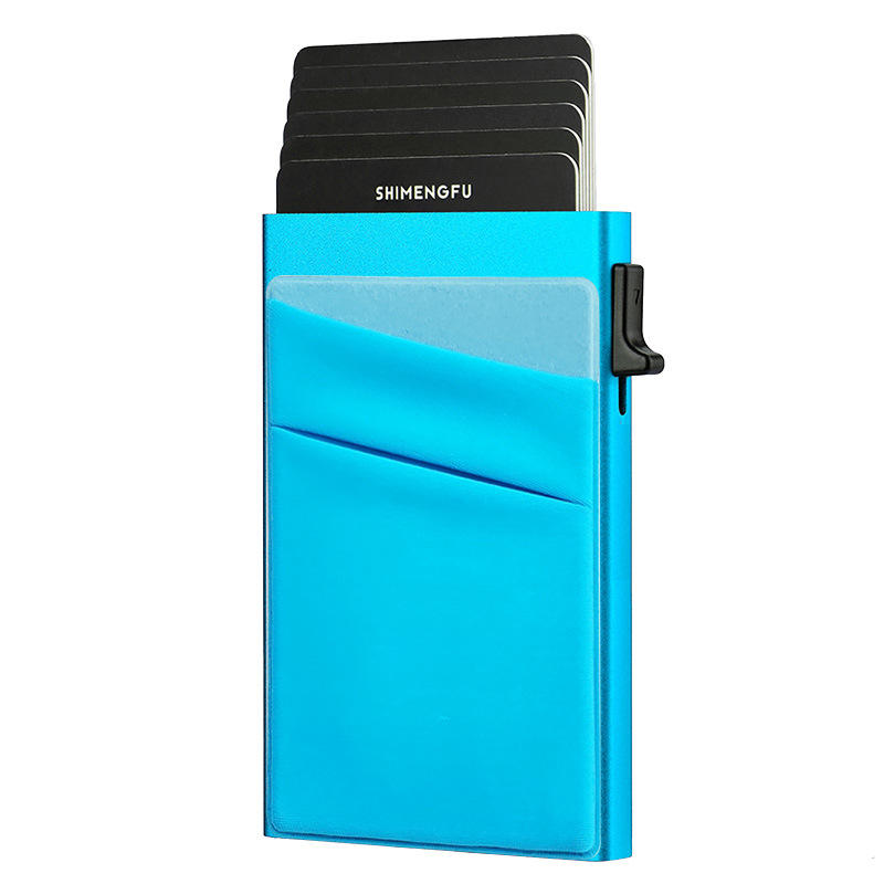 Conjunto de tarjetas azul azul