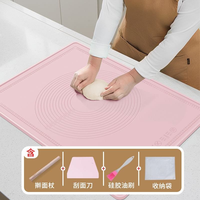 硅胶揉面垫加厚食品级家用擀面和面板垫子防滑加大号厨房案板烘焙|undefined