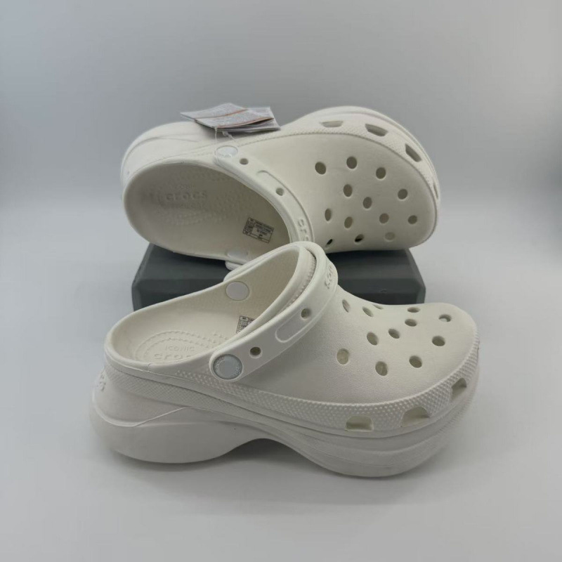 Cro Carlo Chi Star's Same Thick-Soled Cloud Whale Heightening Non-Slip Baotou Hole Summer Beach Shoes New Cs