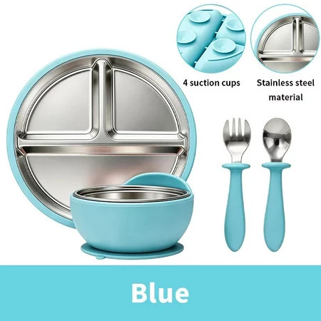 Customized Children's Stainless Steel Tableware, Baby Food Bowl, Divided Plate, Baby Food Tools, Feeding Tableware with Suction Cup Customized Children's Stainless Steel Tableware, Baby Food Bowl, Divided Plate, Baby Food Tools, Feeding Tableware with Suction Cup