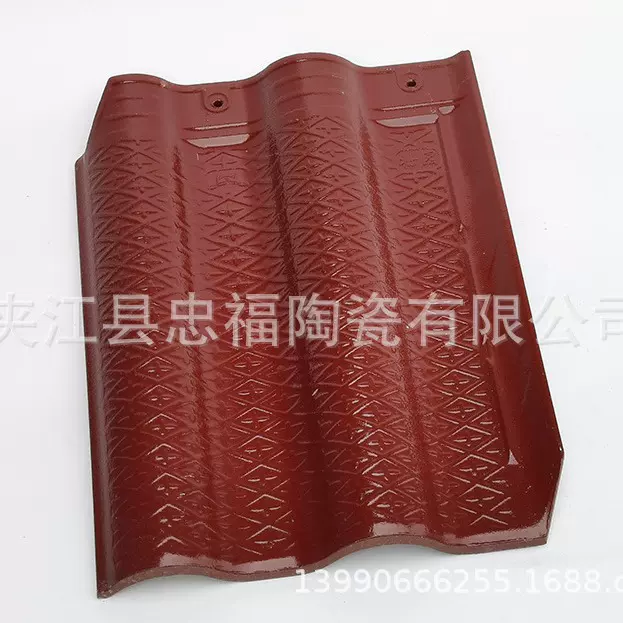 厂家直销别墅屋顶瓦琉璃瓦片屋顶连锁瓦欧式连锁瓦屋面批发