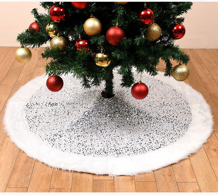 Christmas Plush Sequin Fabric  Tree Skirt Wholesale Nihaojewelry display picture 1