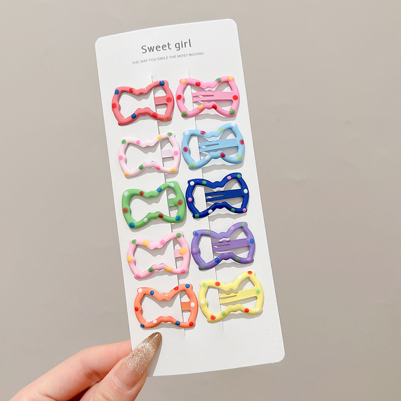 Dopamina linda estrella de color para niños horquilla bb clip tocado frente cabello roto flequillo lateral horquilla al por mayor