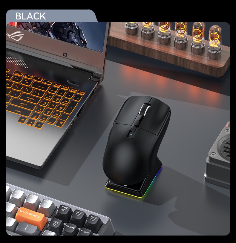 Attack Shark X6 Lightweight Wireless Gaming Mouse With Rgb Base_voghion.com