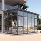 Tempered glass canopy
