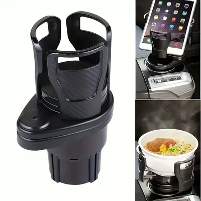 Car Water Cup Holder Two-In-One Cross-Border Hot-Selling Universal Double-Layer Beverage Holder for Cars Multifunctional Car Water Cup Holder