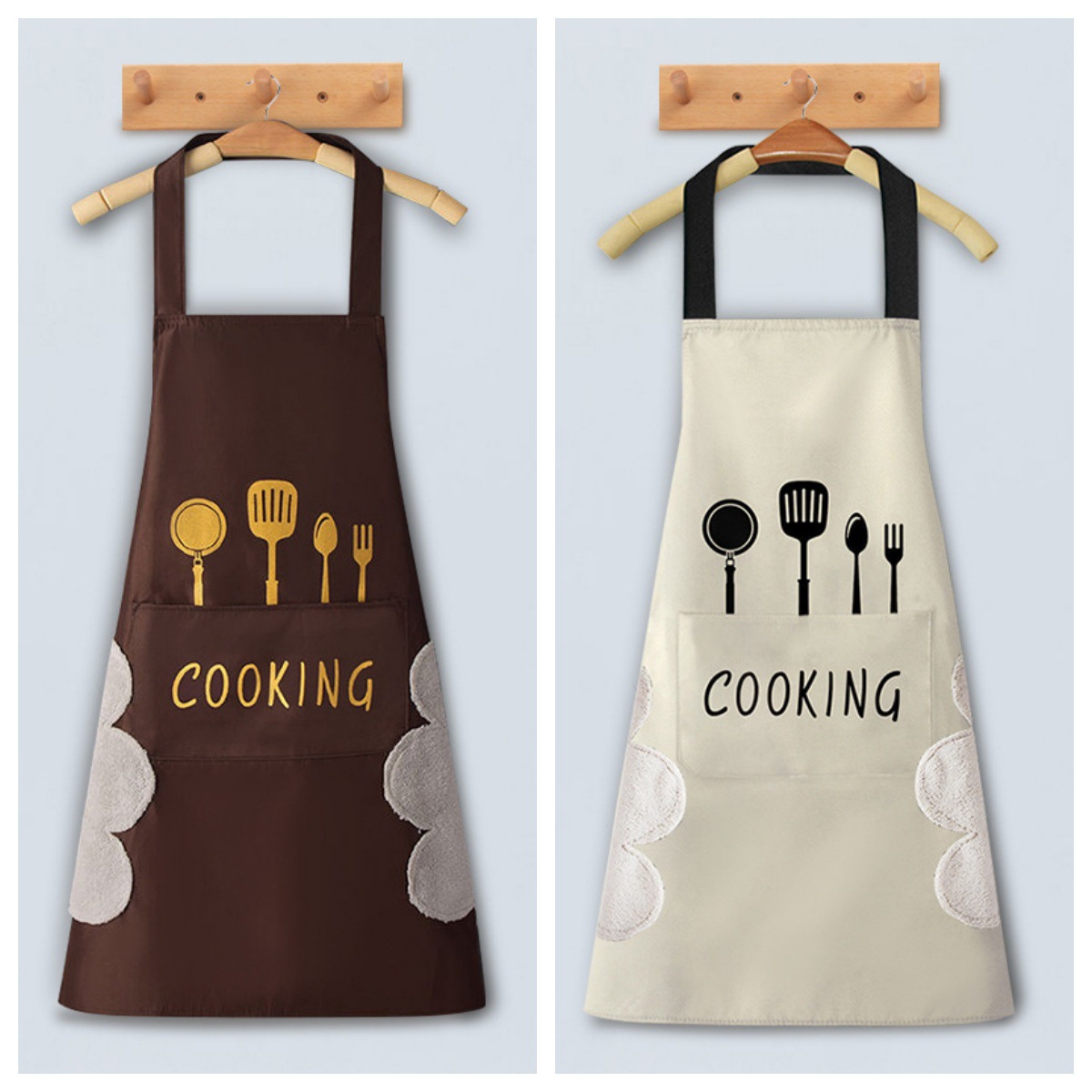 손 닦기 (커피색 + 흰색)