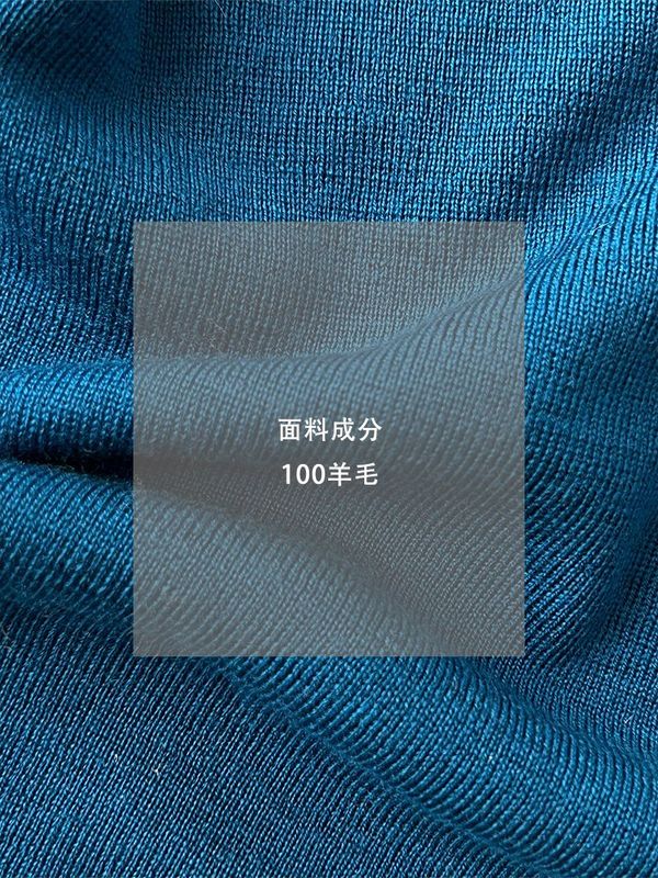 江左 黑标系列 100羊毛无缝一体打底衫气质简约半袖针织衫女U1279|undefined