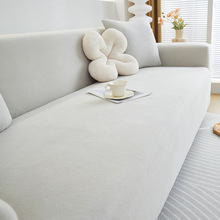 跨境秋冬提花绒沙发套全包万能套防猫抓弹力沙发套罩2025新款盖布